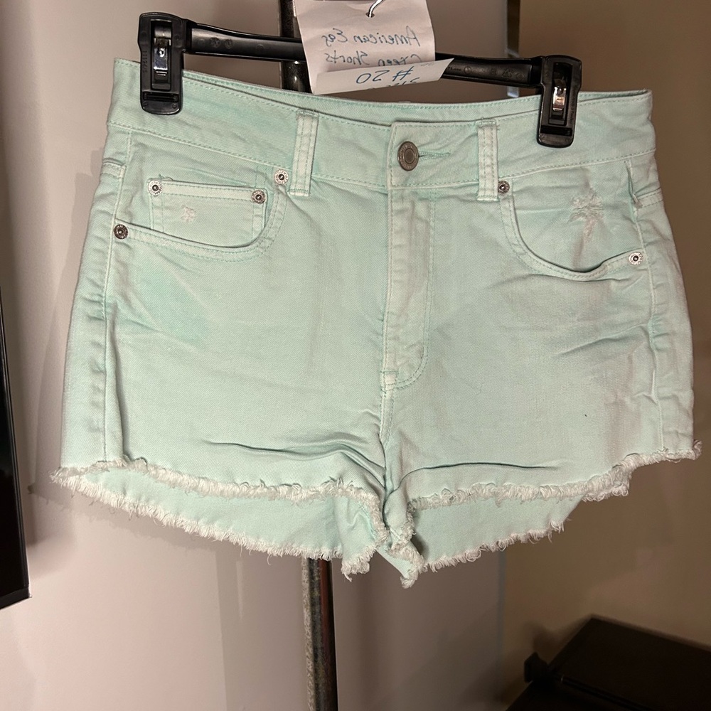 American Eagle mint Jean shorts - Picture 1 of 2